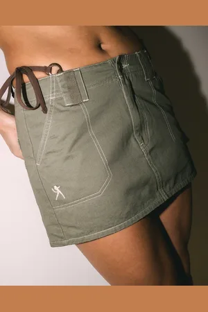 Rusty Dirtbag Cargo Low Rise Mini Skirt