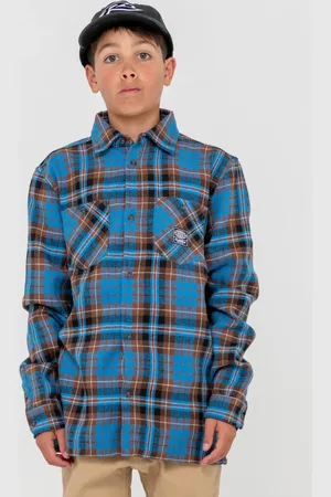 Rusty Neon Dreams R2K Flannel Shirt Boys