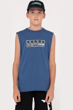 Rusty Second Summer Graphic Muscle Boys