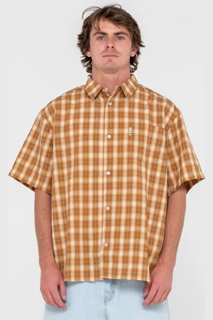 Rusty Mucho Gusto Oversized Boxy Fit Check Shirt