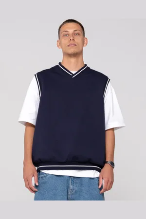 Rusty Drop Top V Neck Fleece Vest