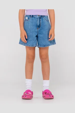 Rusty Cyprus High Waisted Denim Short Girls