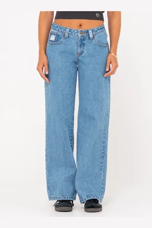 Rusty Low Rise Super Wide Leg Jean