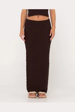 Rusty Leo Crotchet Knit Maxi Skirt