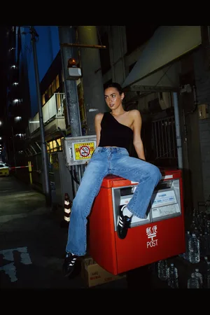 Rusty Low Rise Straight Leg Jean