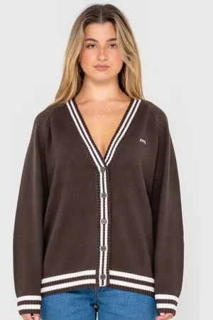Rusty Cambridge Oversized Cardigan