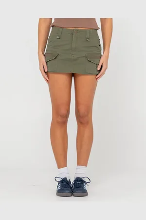 Rusty Tank Girl Low Rise Mini Cargo Skirt