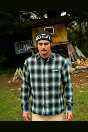 Rusty Neon Dreams Relaxed Fit Plaid Shirt