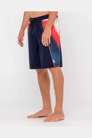 Rusty V8 Printed 21" Elastic Waist Boardshort