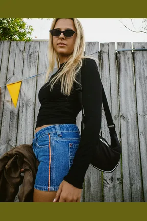 Rusty Flip Mommy Low Rise Mini Denim Skirt