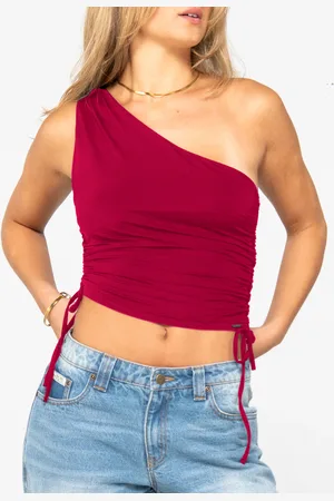 Rusty Lani One Shoulder Ruched Top