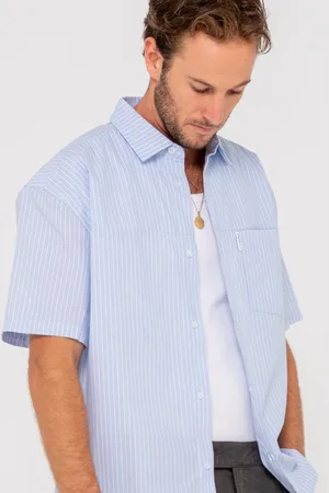 Rusty Boxed In Boxy Fit Striped Shirt
