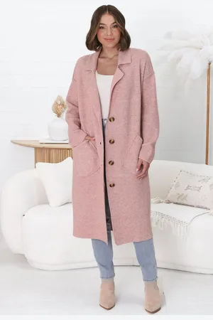 Salty Crush Davie Cardigan - Collared Button Down Coatigan in