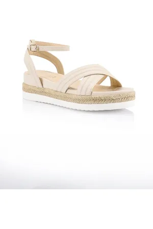 Verali Dezzie Footbed Sandals - Bone Softee