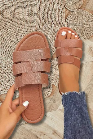 Salty Crush Ash Braided Slides