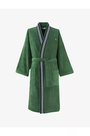 Lacoste Club Kimono-style Organic Terry Cotton Bathrobe