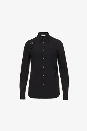 Alexander McQueen Harness Stretch-cotton Shirt