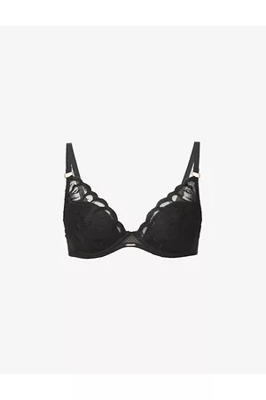 Chantelle Fleurs Embroidered Plunge T-shirt Bra