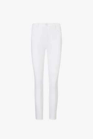 Paige Hoxton Cropped Skinny-leg High-rise Stretch-denim Jeans