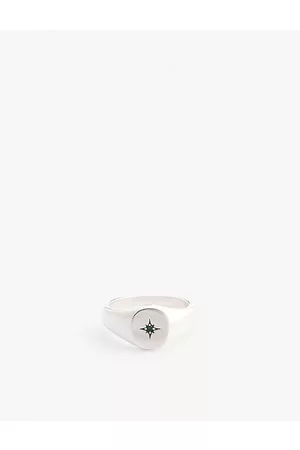 Serge DeNimes Envy Sterling Signet Ring