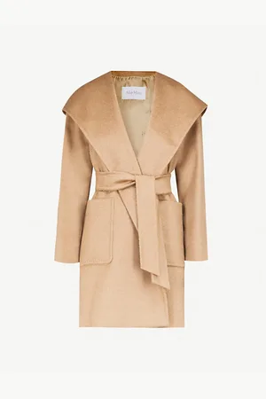 Max Mara Rialto Wrap-over Camel Hair Coat