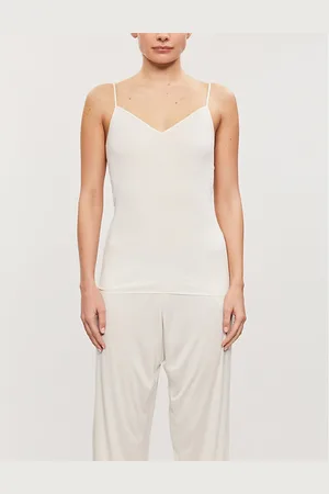 Hanro V-neck Cotton-jersey Top