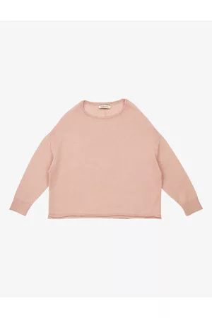 Caramel Cuttlefish Round-neck Alpaca-blend Jumper 3-12 Years