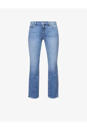 Paige Amber Cropped Mid-rise Stretch-denim Jeans