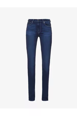 Paige Hoxton Straight High-rise Cotton-blend Denim Jeans