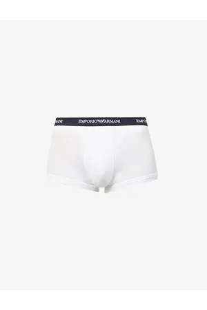 Emporio Armani Pack of Three Logo-embellished Stretch-cotton Boxers