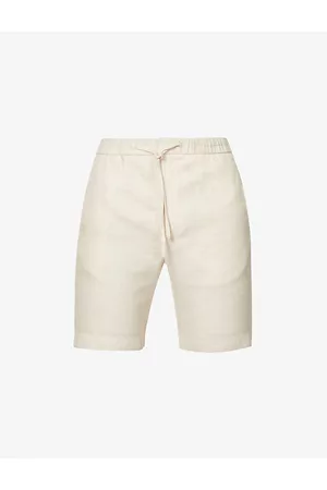 Frescobol Carioca Felipe High-rise Linen-cotton Blend Shorts