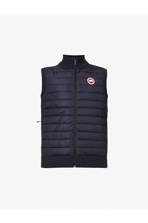 Canada Goose High-neck Padded Wool and Shell-down Vest