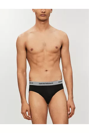 Emporio Armani Pack of Two Slim-fit Stretch-cotton Briefs