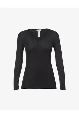 Hanro Woolen Long-sleeved Wool-silk Blend Top