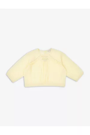 Caramel Krill Cropped Cotton-blend Blouse 3-12 Years