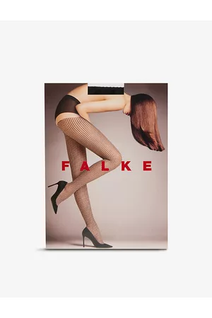 Falke Houndstooth Graphic-print Stretch-woven Tights