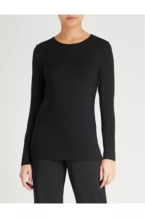 Hanro Soft Touch Long-sleeved Stretch-jersey Top