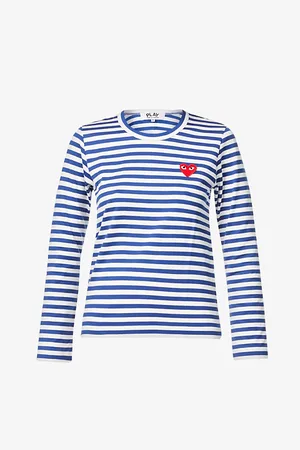 Comme des Garçons Heart-appliqué Cotton-jersey Top