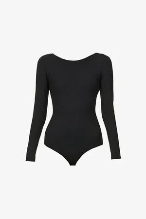 Spanx Scoop-neck Stretch-jersey Bodysuit