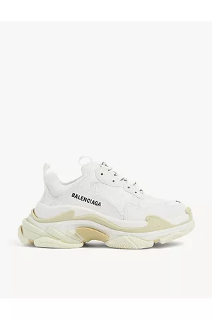 Balenciaga Triple S Suede and Mesh Trainers