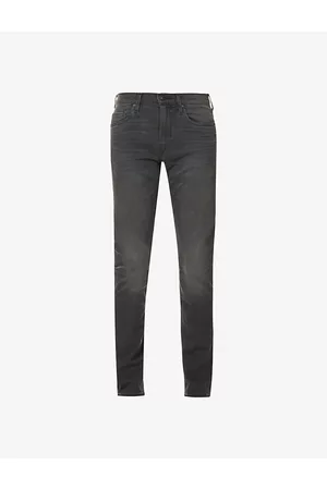 Paige Lennox Slim-fit Mid-rise Stretch-denim Jeans