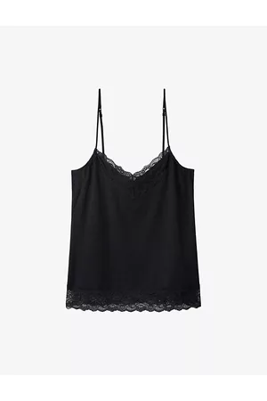 The White Company Essential Lace-trim Modal-blend Cami Top