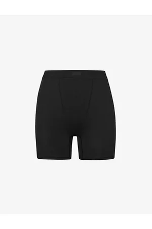 SKIMS High-rise Ribbed Stretch-cotton Boxers