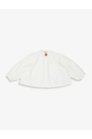 Caramel Plankton Brooch Cotton Blouse 3-12 Years