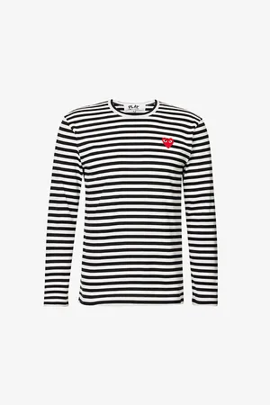 Comme des Garçons Striped Cotton Jumper
