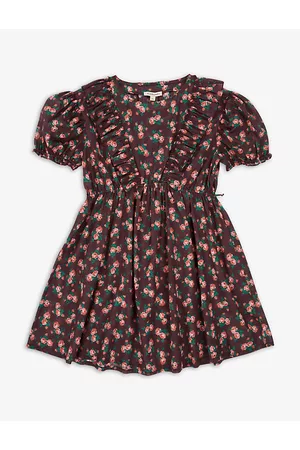 Caramel Orca Floral Cotton Dress 3-12 Years