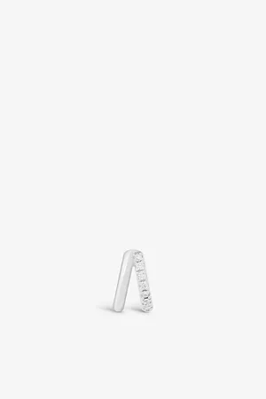 Astrid & Miyu Illusion Clicker Sterling and Zirconia Hoop Earring