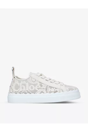 Chloé Lauren Brand-motif Lace Trainers