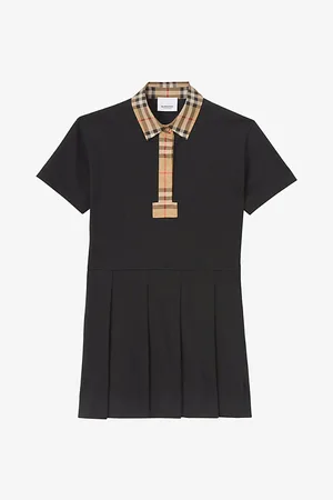 Burberry Sigrid Vintage Check-print Polo Shirt Stretch-cotton Dress 3-14 Years