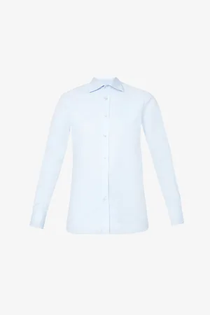 With Nothing Underneath The Boyfriend Long-sleeved Organic Linen and Cotton-blend Shirt